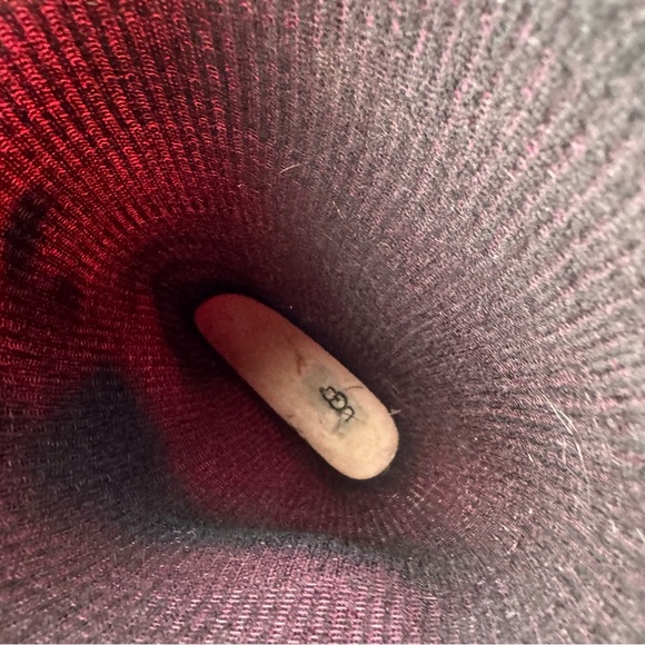 Ugg Rain Boots Rubber Pull On Sienna Solid Pink Hot‎ Bold Lined Sherpa Heeled - Picture 13 of 13